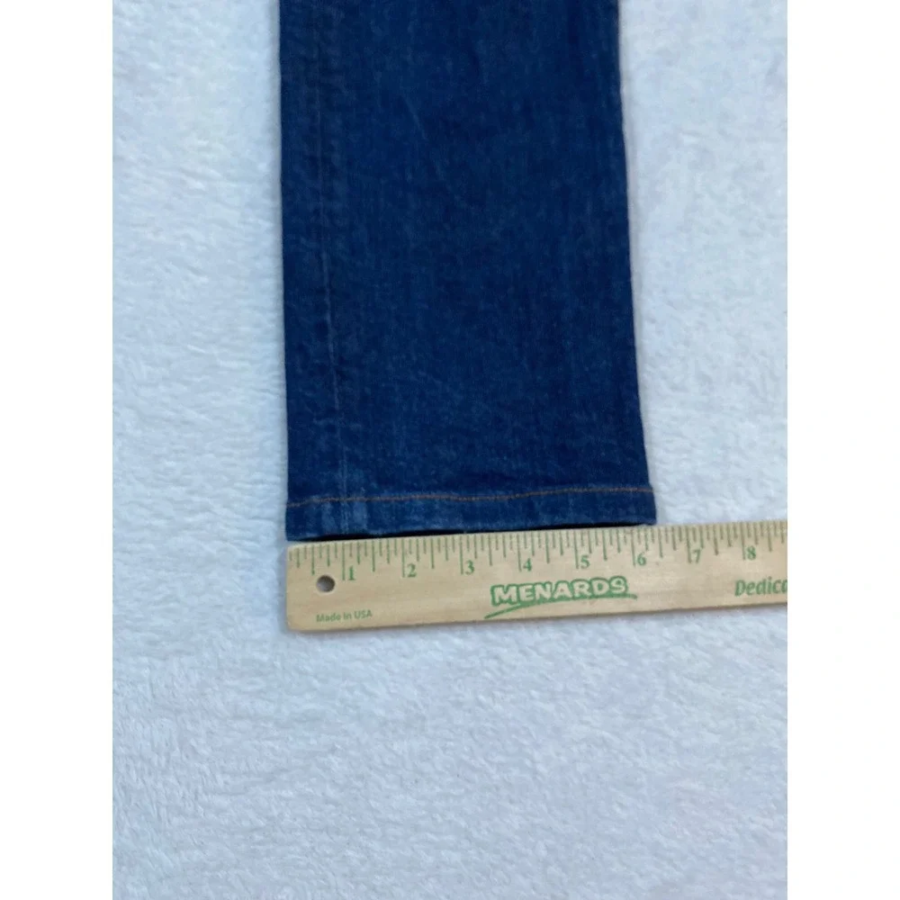 Robe di Kappa Mens Dark Wash Denim Jeans Size 34 Button Fly Slim Straight Leg